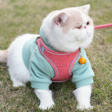 Escape Proof Vest Style Cat Harness with Leash