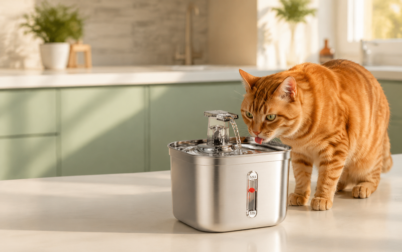 Stainless Steel Pet Water Fountain